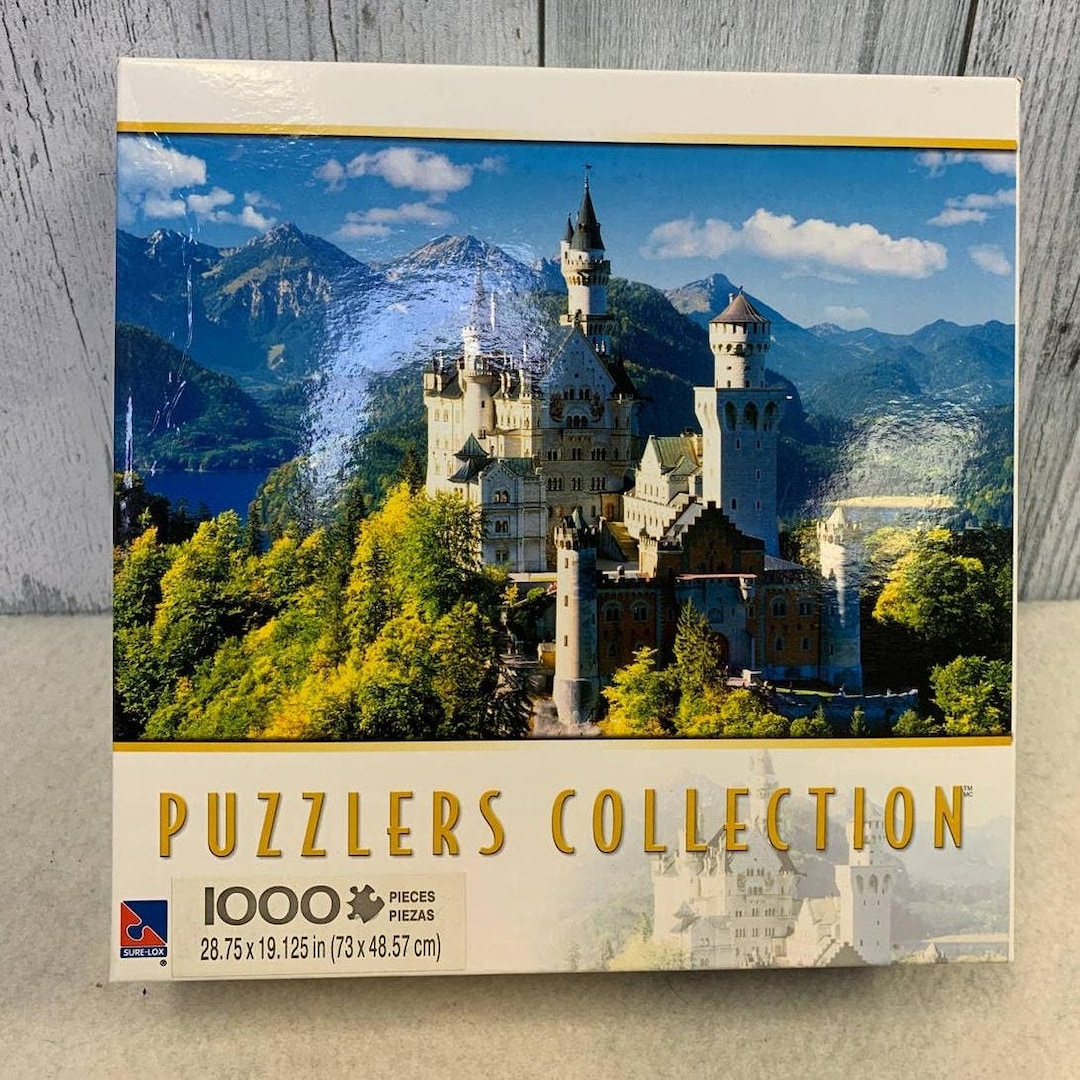 Puzzlers Collection Set Sure-lox Puzzlers Collection Majestic Castle on Hill Mountains 1000 ...