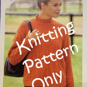 New Sirdar 5873 Salsa Ladies Pullover Larger Sizes Double Knitting Pattern