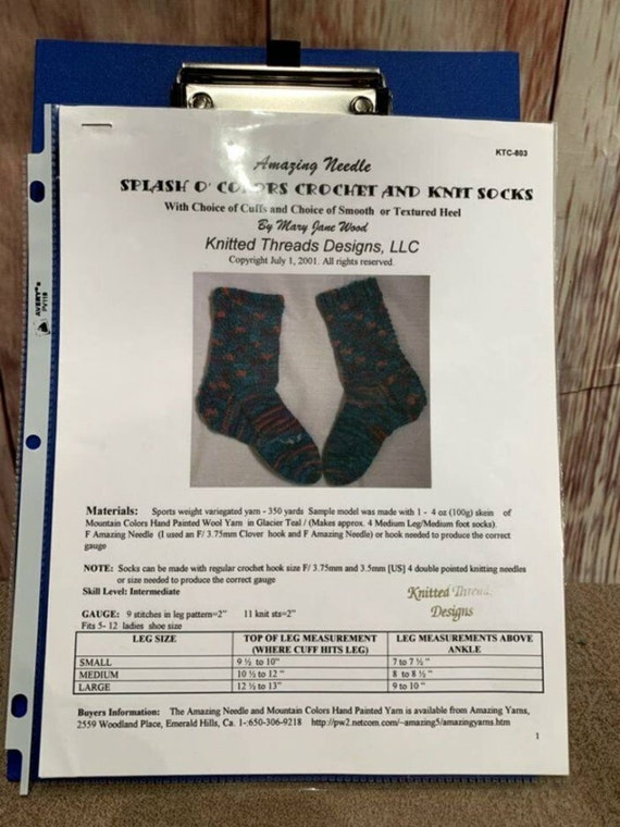 New Knitted Threads Mary Jane Wood KTC-803 Amazing Crochet Knit