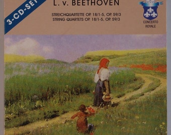 2001 String Quartets 1-5 Op18 3 Op Beethoven, L.V. CD Brand New Factory Sealed