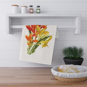 Lebendige Blumen Geschirrtücher, Küchen Dekor, Haus Geschenk, Blumendruck, Kochzubehör, Housewarming, Muttertag