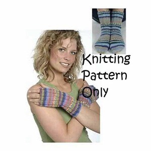NWT Plymouth Yarn Design 1236 Adriafill Fingerless Gloves Knitting Pattern