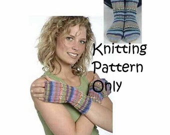 NWT Plymouth Yarn Design 1236 Adriafill Fingerless Gloves Knitting Pattern