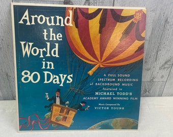 Vintage Around the World In 80 Days Background Music Film LP Vinyl Record