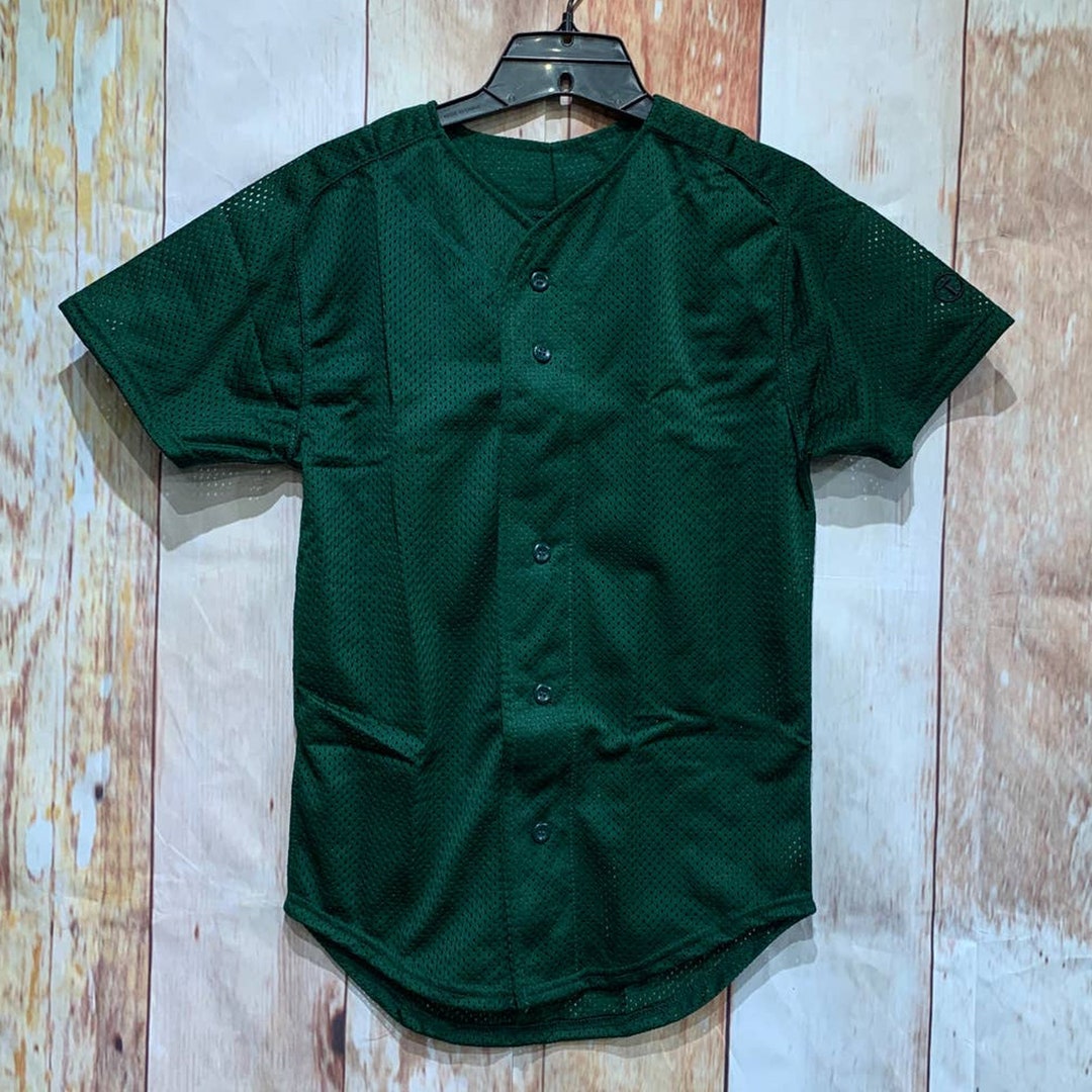 New Tag Team Uniform Youth Small Button Down Baseball Mesh Short Sleeve