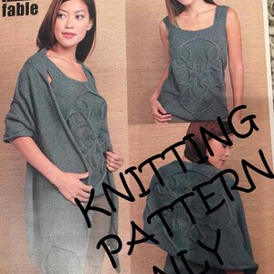 NWT Artful Yarns Fable Pattern 92067 Counterpane Tank Shawl Knitting Pattern