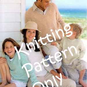 NWT Sirdar 5076 Sweaters in Country Style DK and Denim Tweed DK Knitting Pattern