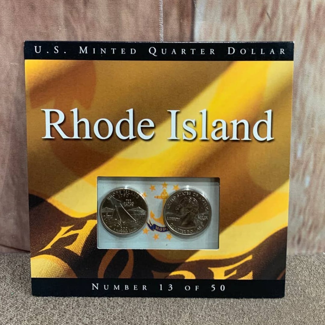 US Minted Quarter Dollar Rhode Island Numbered Coin Set Sealed 13 of 50