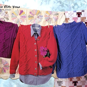 New Classic Elite Yarns 689 A Breath of Fresh Air Cardigan Knitting Pattern