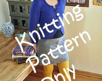 New Bonnie Marie Burns Chic Knits Cute Beryl Cardigan Knitting Pattern