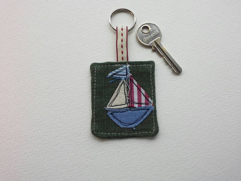 Boat Keyring, Boat Keychain, Sailboat Keyring, Sailboat Keychain