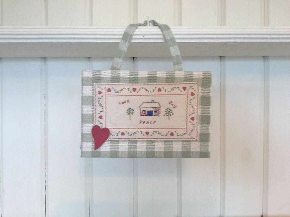 Cottage Themed Picture. Cottage Wall Hanging. Cottage Plaque. Etsy