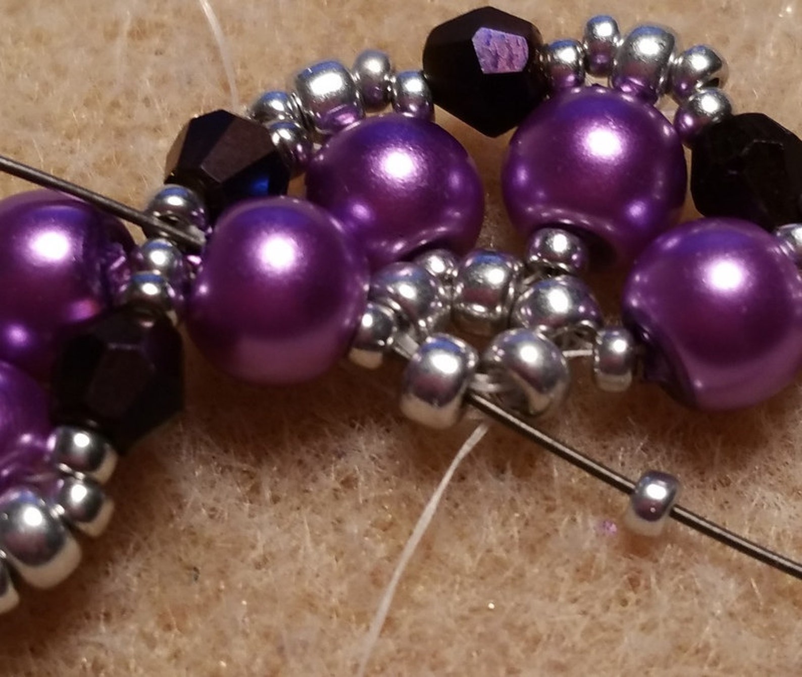 Pdffile Beading Pattern Half Moon Bracelet Pdffile Beading Tutorial