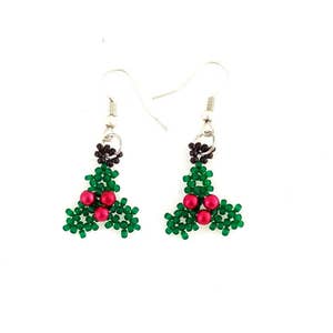 PDF-file Beading Pattern Holly Christmas Earrings PDF-file Beading Tutorial by HoneyBeads1 image 4