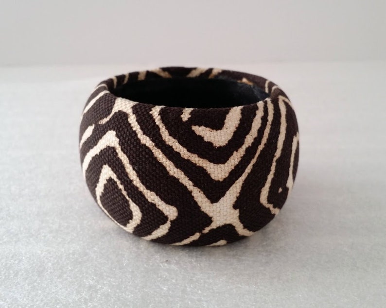 Authentic Signed Oscar de la Renta Tapestry Bangle Bracelet