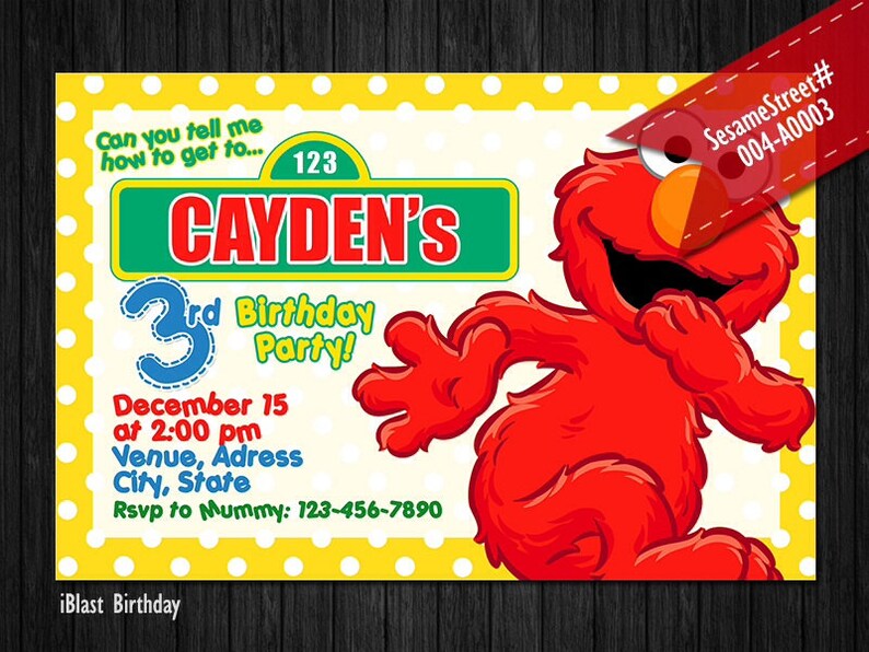 sesame street baby shower invitations