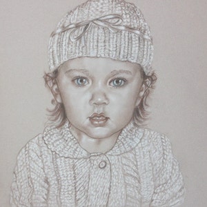 Portrait De Bebe Portrait Personnalise Dessin De Portrait Etsy