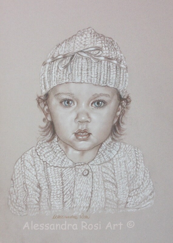 Portrait De Bebe Portrait Personnalise Dessin De Portrait Etsy