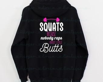 Lustiges Workout Shirt Design: Kniebeugen weil keiner Raps SVG PNG (Digital Download)