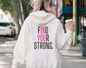 Motivational Fitness Quote SVG: Find Your Strong - Gym Shirt Design (Digital Download)