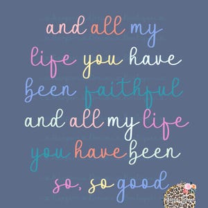 You have been faithful | Christian PNG Bundle | High-Resolution File for DTF, Sublimation & Heat Transfer | Instant Digital Download