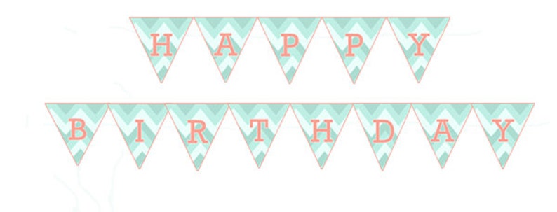 Printable Happy Birthday Banner - Etsy