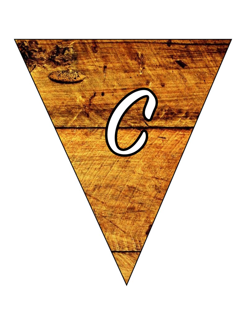 Printable Wood Banner Etsy