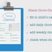 Printable Chore Chart for Kids - Etsy