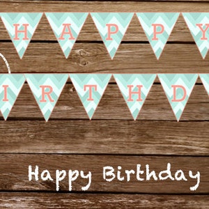 Printable Happy Birthday Banner