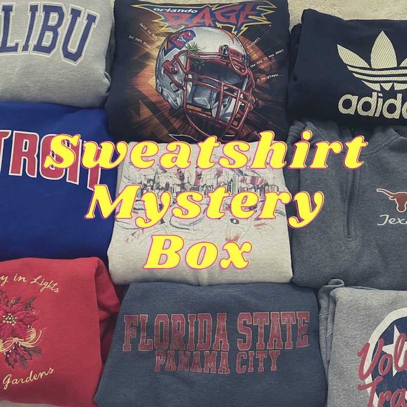 Sweatshirt Crewneck Hoodie Clothing Mystery Box Bundle 