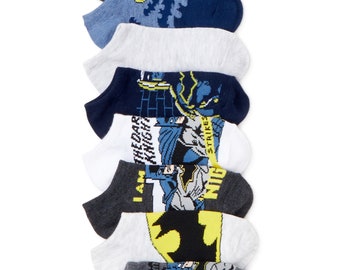 Batman Character 6 Pack With 2 Bonus Pairs Size L: 3 Little Kid- 9 Big Kids
