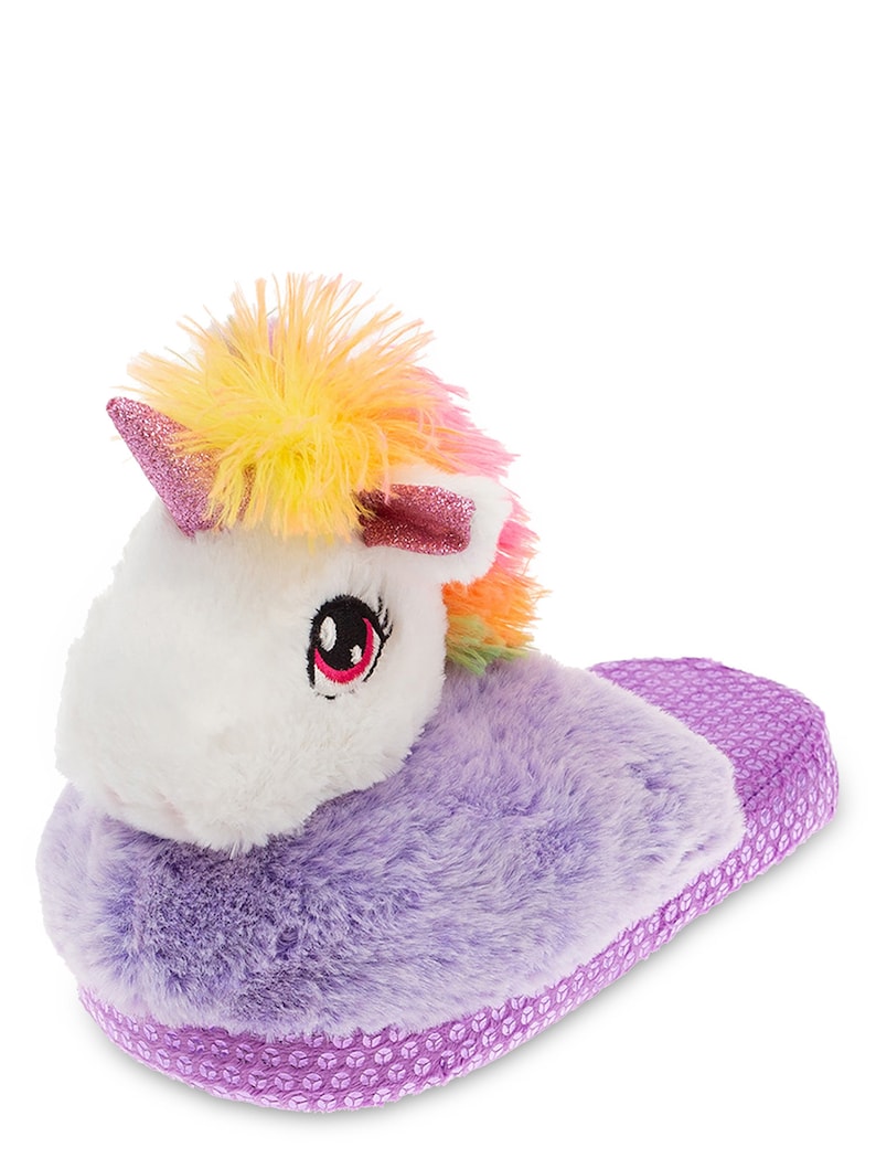 NWT Wonder Nation Girls 3D Unicorn Scuff Slipper Sz 11-1