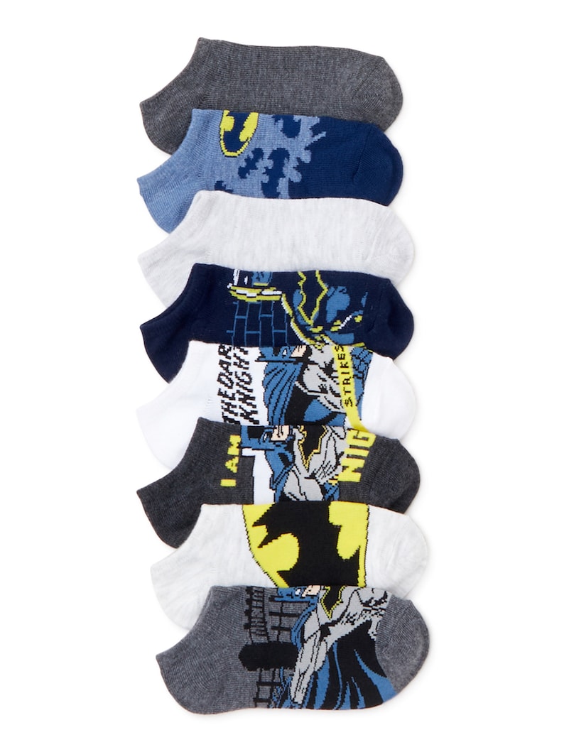 Batman Character 6 Pack With 2 Bonus Pairs Size L: 3 Little Kid- 9 Big Kids