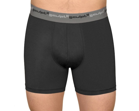 Sale Sculptx Big Mens Black Performance Boxer Briefs With Benefits Shapewear  for Men 