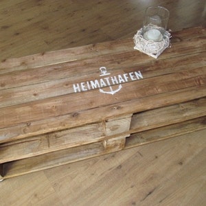 Table basse en bois recyclé port dattache image 1