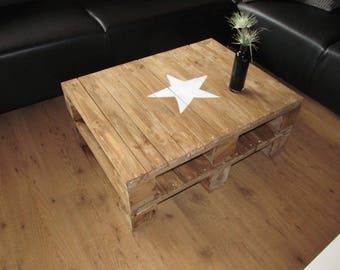 Pallet table*white star*Pallet furniture*