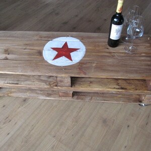 Palette Lowboard/Table Basse Red Star image 1