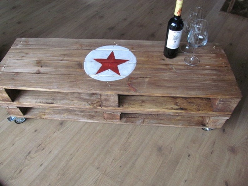 Palette Lowboard/Table Basse Red Star image 1