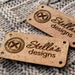 Vegan clothing labels, custom labels, knitting labels, personalized logo tags, eco friendly sustainable labels, branding labels, set of 25
