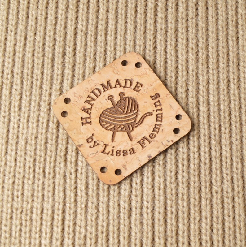 Cork Labels Labels for Handmade Items Personalized Leather | Etsy