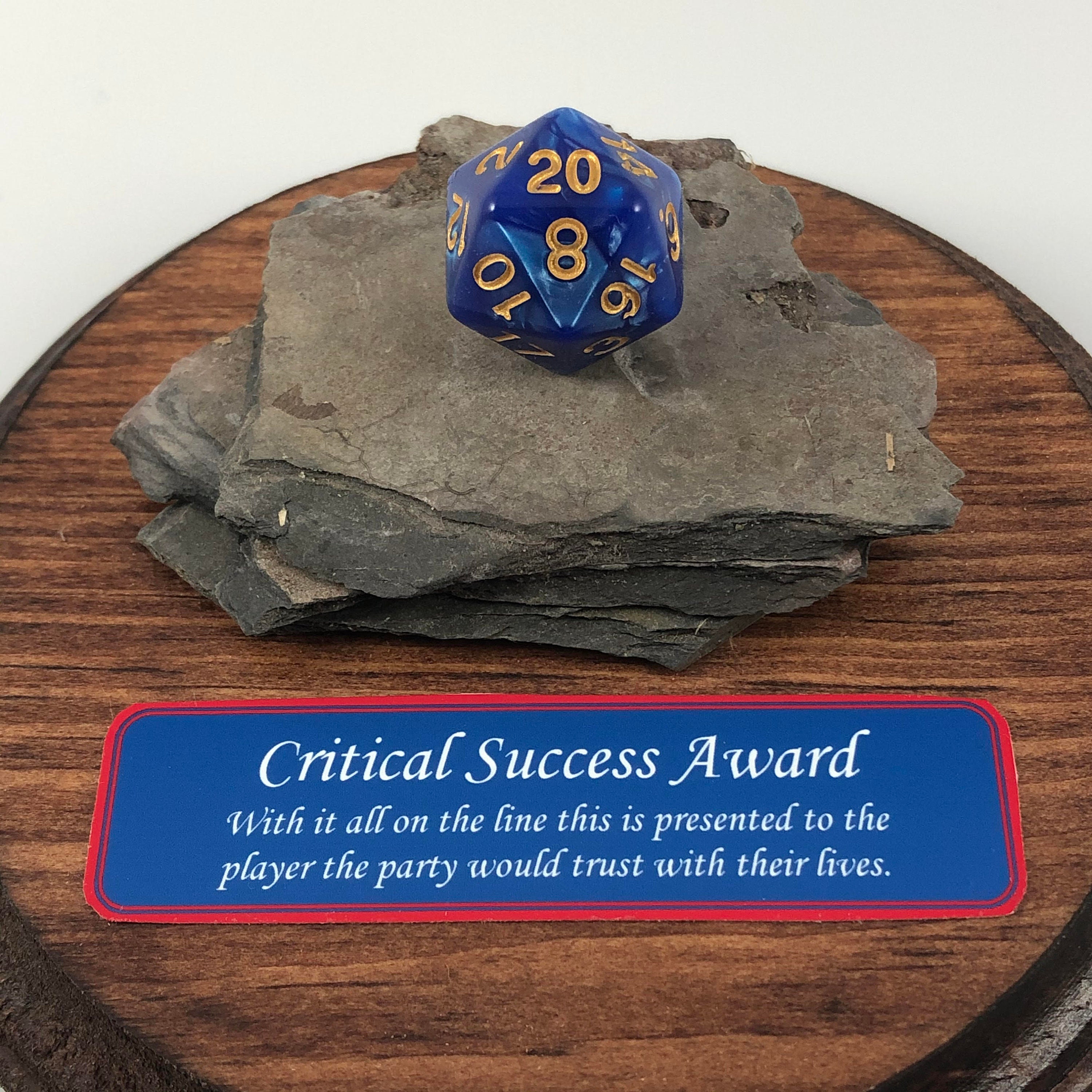 Natural 20 D&D Award Critical Success Gift for Nat20 RPG or Dnd Custom ...