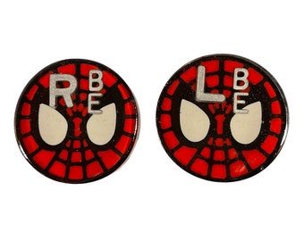 Spiderman X-ray markers set with initials