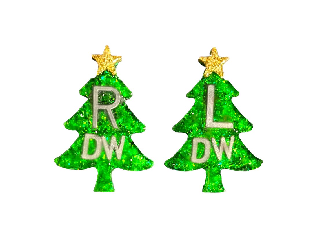 Christmas Tree Xray Markers With or Without Initials Etsy