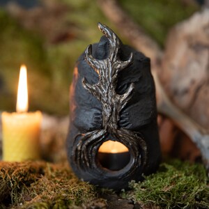 Forest Guardians. Bear ceramic candle holder image 1