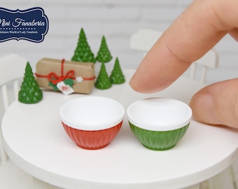Large bowl -miniature handmade Dollhouse kitchen 1:12 scale
