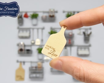 Hanging cutting board- miniature handmade collector's item (1:12 scale) - wall storage system