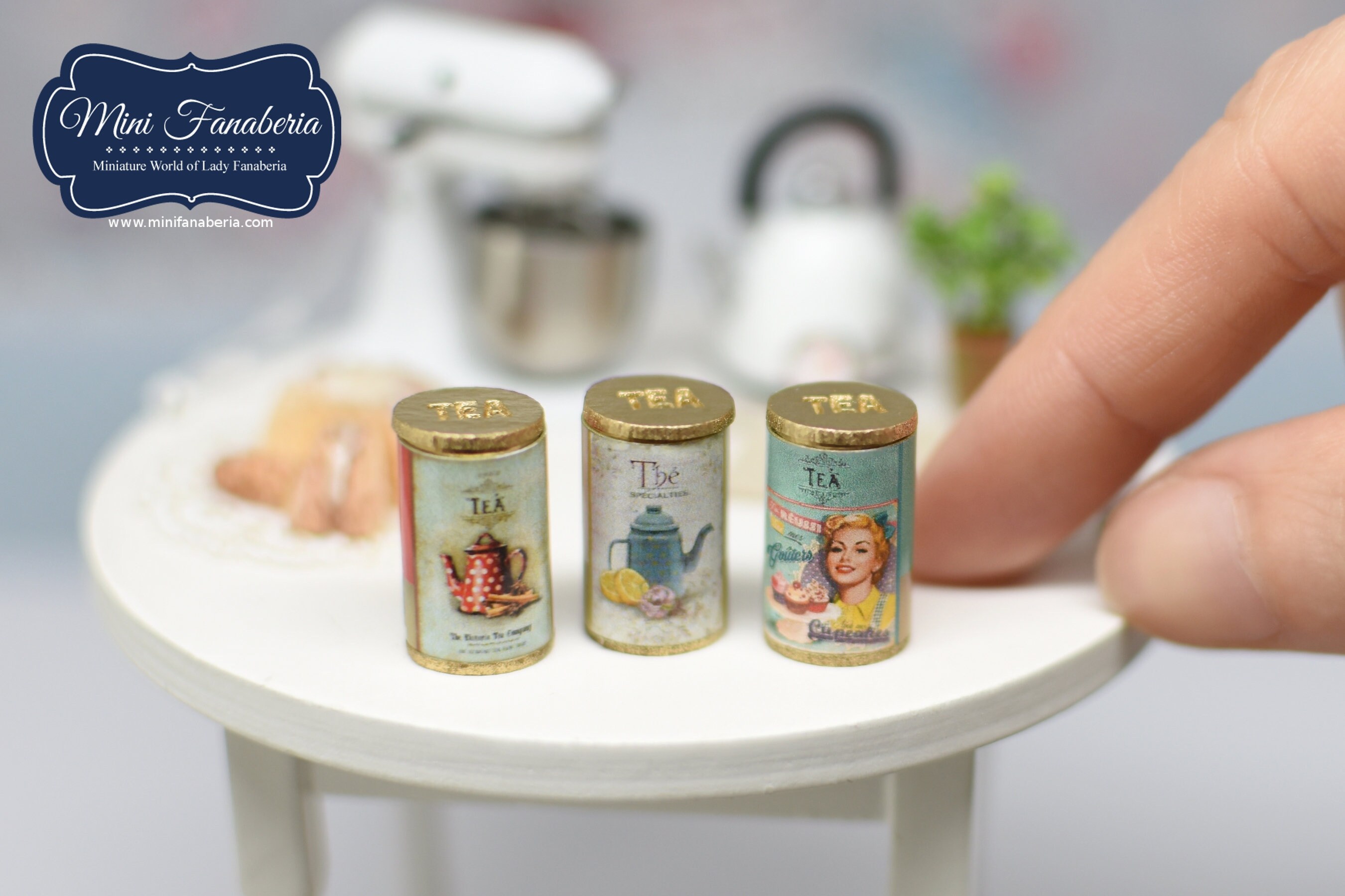 Tee-Aufbewahrungs-Box mit abnehmbaren Deckel Miniatur | Etsy