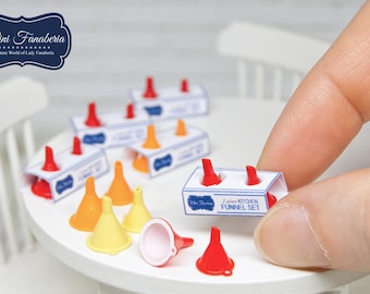 Funnel SET (2 pcs) - miniature handmade collector's item (1:12 scale)