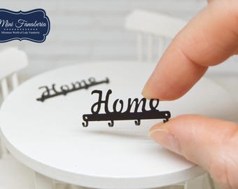 Metal Mug Rack (HOME) - miniature handmade collector's item (1:12 scale)