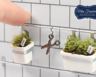 Metal Rail - handmade Dollhouse 1:12 scale rail wall system